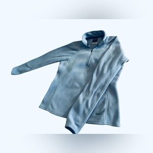 Patagonia Capilene 1/4 Zip Fleece Sz S Pullover Blue Sweater Hiking Travel